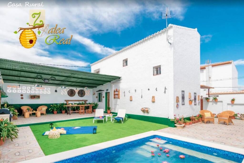 Villa Zalea Real -Super Ideal Grupos, Piscina ! Pizarra Exterior foto